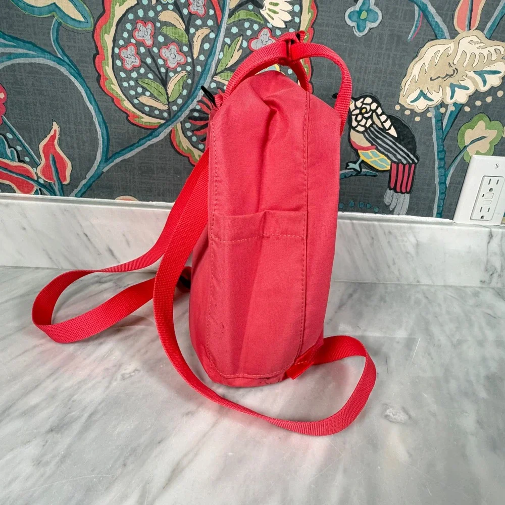 Fjallraven Kanken Mini Backpack Pink Vinylon F Small Daypack 23510 12x9x5 READ